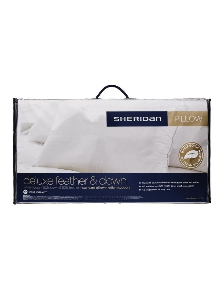 Wholesale 🤩 Sheridan Deluxe 50/50 White Goose Feather & Down Pillow in White 🥰 1 Wholesale 🤩 Sheridan Deluxe 50/50 White Goose Feather & Down Pillow in White 🥰