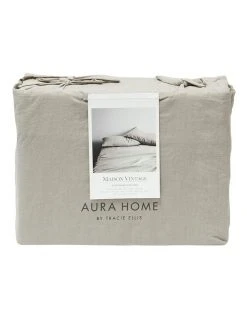 Flash Sale 🌟 Aura Home Maison Vintage Sheet Set in Natural 🔥 -Bedroom Sales Store 788797810 788796100 4 720x928