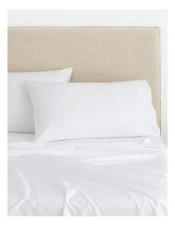 Cheapest 💯 Sheridan Organic Cotton Sateen 400TC Sheet Set in White 🔥