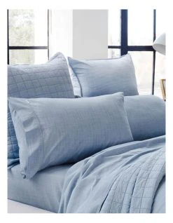 Best deal 😍 Sheridan Reilly Sheet Set in Chambray 👍 -Bedroom Sales Store 790623100 3 720x928