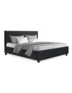 Flash Sale ⭐ Artiss Queen Size Fabric Bed Frame - Charcoal 🎁