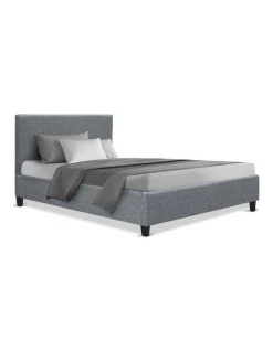 Deals 🤩 Artiss King Single Size Bed Frame Base Mattress Platform Fabric Wooden Grey NEO 🌟