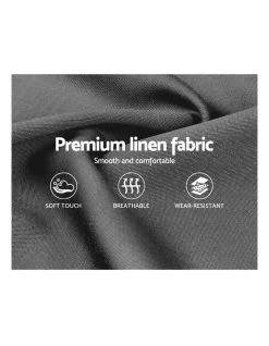 Deals 🤩 Artiss King Single Size Bed Frame Base Mattress Platform Fabric Wooden Grey NEO 🌟 -Bedroom Sales Store 795723310 6 720x928