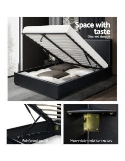 Best reviews of 😉 Artiss Queen Size Bed Frame Gas Lift PU Leather Wooden Storage Steel Black ✨ -Bedroom Sales Store 795724840 4 720x928