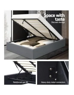 Budget 😍 Artiss Queen Size Gas Lift Bed Frame Base With Storage Platform Fabric ✨ -Bedroom Sales Store 795727540 4 720x928