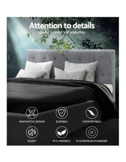 Top 10 ✨ Artiss Double Size Bed Frame VANKE Fabric Headboard Wooden Mattress Base ✔️ -Bedroom Sales Store 795729790 4 720x928