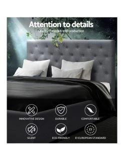 Brand new 😀 Artiss Queen Size Gas Lift Bed Frame Base With Storage Mattress Grey Fabric VILA 🎁 -Bedroom Sales Store 795730150 3 720x928