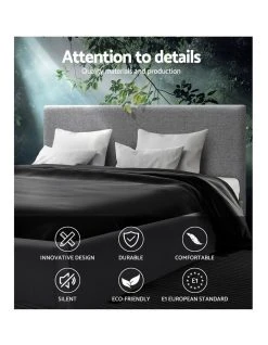Top 10 🥰 Artiss Queen Size Fabric Bed Frame Headboard- Grey 🔥 -Bedroom Sales Store 795731590 3 720x928