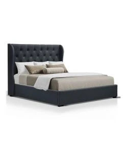 Best reviews of 😀 Artiss Queen Size Gas Lift Bed Frame - Charcoal 💯
