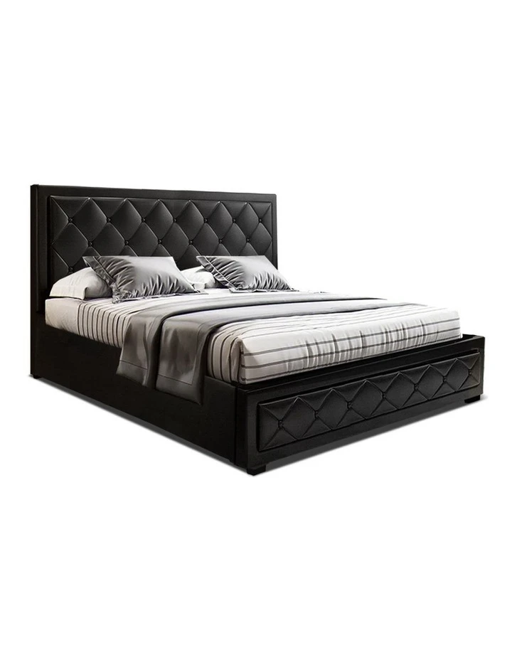 Flash Sale 💯 Artiss TIYO King Size Gas Lift Bed Frame Base With Storage Mattress Black Leather 🔥 1 Flash Sale 💯 Artiss TIYO King Size Gas Lift Bed Frame Base With Storage Mattress Black Leather 🔥