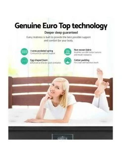 Coupon 🔔 Giselle Bedding Double Mattress Bed 7 Zone Euro Top Pocket Spring Firm Foam ✨ -Bedroom Sales Store 795827260 3 720x928