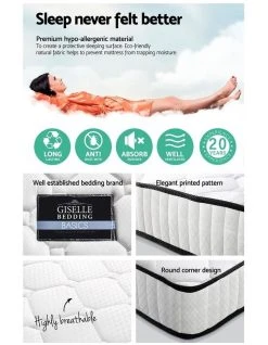 Deals 👍 Giselle Bedding Double Size 21Cm Thick Foam Mattress 🌟 -Bedroom Sales Store 795828250 6 720x928