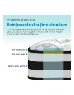 Outlet ✨ My Plaza Giselle Bedding Tight Top Mattress - Queen 🎁 -Bedroom Sales Store 795829690 6 720x928