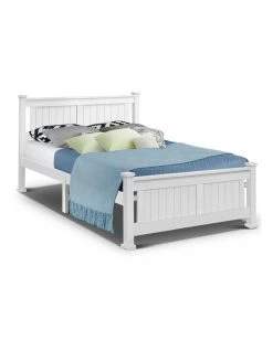 Best Sale 🎉 Artiss Double Size Wooden Bed Frame Timber Kids Adults Bedroom Mattress Base 😉