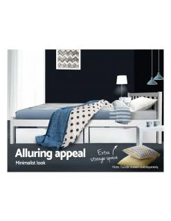 Deals ⌛ Artiss Double Full Size Wooden Bed Frame SOFIE Pine Timber Mattress Base Bedroom ⌛ -Bedroom Sales Store 795839680 6 720x928