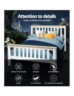 Best deal 💯 Artiss Double Full Size Wooden Bed Frame PONY Timber Mattress Base Bedroom Kids 🥰 -Bedroom Sales Store 795841570 3 720x928