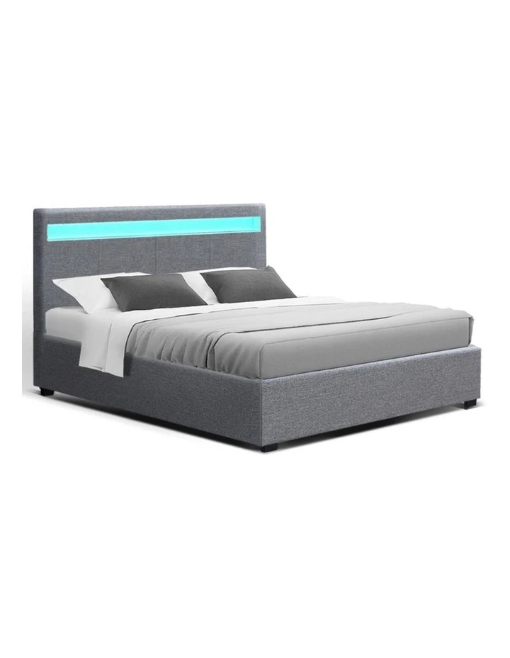 Deals 👏 Artiss Bed Frame Double Full Size Gas Lift Base With Storage Grey Fabric COLE ⭐ 1 Deals 👏 Artiss Bed Frame Double Full Size Gas Lift Base With Storage Grey Fabric COLE ⭐