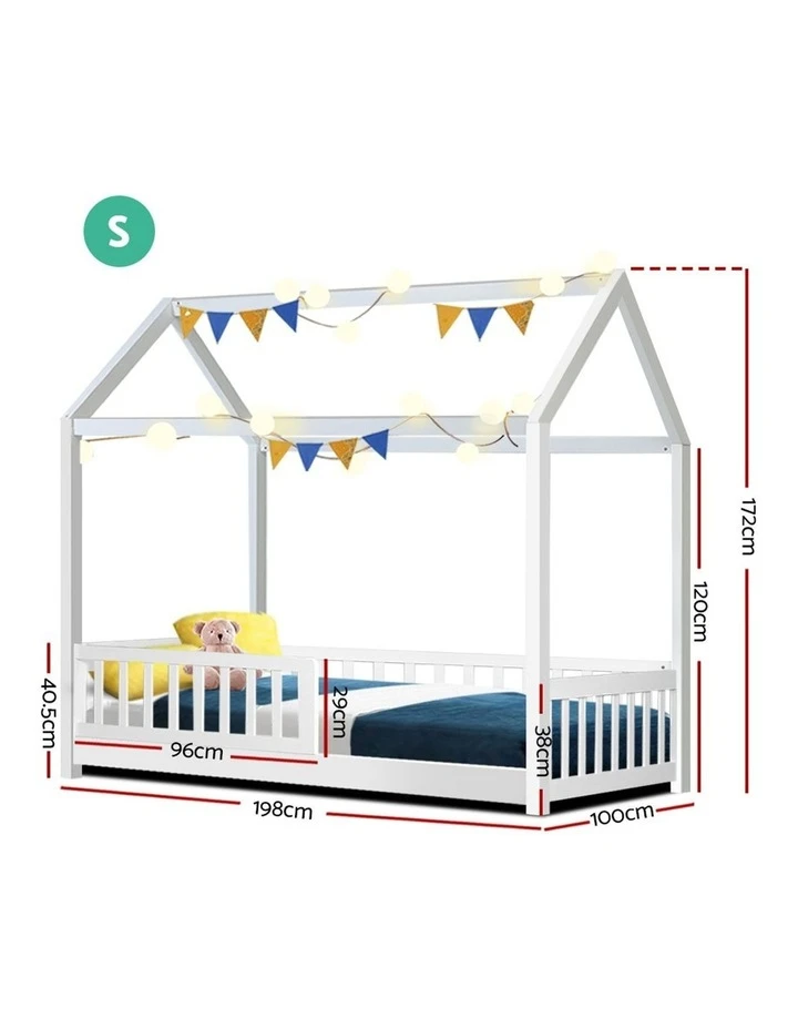 Wholesale 😉 Artiss Wooden Bed Frame Single Size Timber Mattress Base Pine Platform White ROCK ⭐ 2 Wholesale 😉 Artiss Wooden Bed Frame Single Size Timber Mattress Base Pine Platform White ROCK ⭐ - Image 2