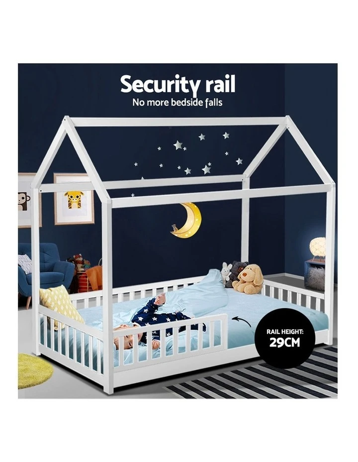 Wholesale 😉 Artiss Wooden Bed Frame Single Size Timber Mattress Base Pine Platform White ROCK ⭐ 6 Wholesale 😉 Artiss Wooden Bed Frame Single Size Timber Mattress Base Pine Platform White ROCK ⭐ - Image 6