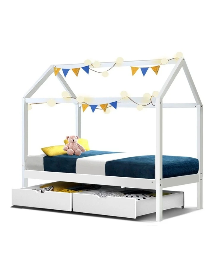 Deals ✨ Artiss Wooden Bed Frame Single Size Mattress Base Pine Timber Platform White BALI 💯 1 Deals ✨ Artiss Wooden Bed Frame Single Size Mattress Base Pine Timber Platform White BALI 💯