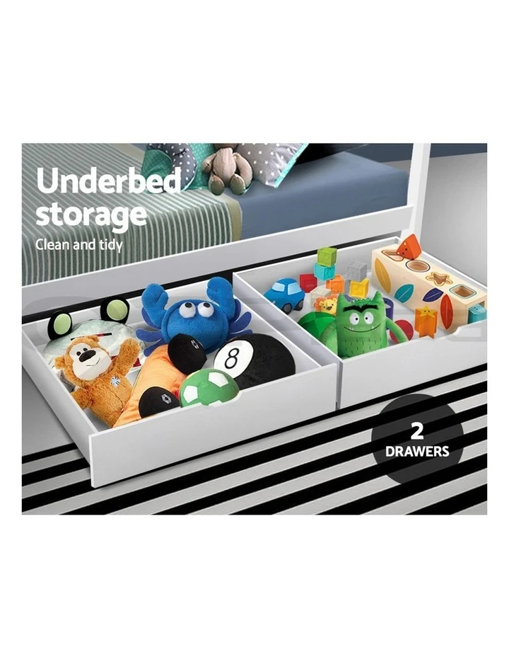 Deals ✨ Artiss Wooden Bed Frame Single Size Mattress Base Pine Timber Platform White BALI 💯 5 Deals ✨ Artiss Wooden Bed Frame Single Size Mattress Base Pine Timber Platform White BALI 💯 - Image 5