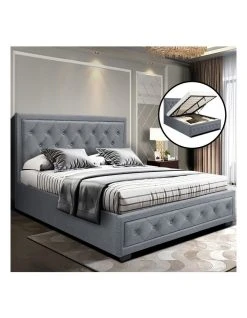 Best Sale ✨ Artiss Bed Frame Double Full Size Gas Lift Base With Storage Grey Fabric TIYO 🤩 -Bedroom Sales Store 795855700 6 720x928