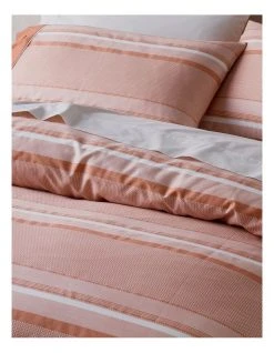 Cheapest 🥰 Vue Grayson Cotton Quilt Cover Set Brick Pink ✔️ -Bedroom Sales Store 797620330 797618350 3 720x928