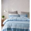 Buy 🥰 Vue Grayson Cotton Quilt Cover Set Spa Blue 💯