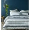 Promo 😉 Vue Jordan Cotton Percale Quilt Cover Set Black/Grey ✨