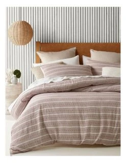 Wholesale โ๏ธ Australian House & Garden Avallon Vertical Stripe Quilt Cover Set Sandstone ๐