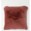 Cheapest ✔️ Heritage Amelie Faux Fur Cushion Withered Rose 🥰