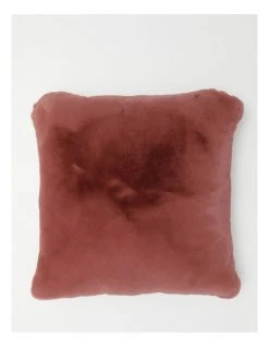 Cheapest ✔️ Heritage Amelie Faux Fur Cushion Withered Rose 🥰