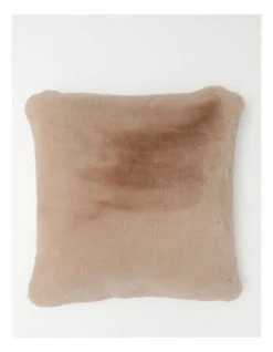 Outlet ⌛ Heritage Amelie Faux Fur Cushion Taupe 🔥