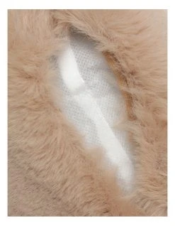 Outlet ⌛ Heritage Amelie Faux Fur Cushion Taupe 🔥 -Bedroom Sales Store 798599890 5 720x928