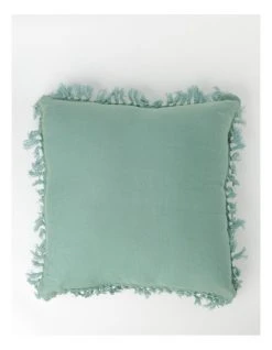 Hot Sale ❤️ Australian House & Garden Moreton Tassle Linen Square Cushion Sea Mist ✨