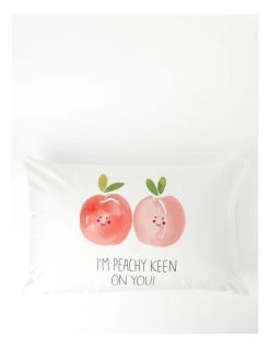 Buy ❤️ Beau & Bonnie Peachy Keen Pillowcase Multicolour 😉 -Bedroom Sales Store 802145080 1 720x928