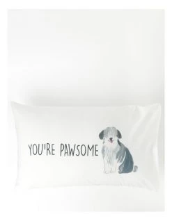 Buy 🛒 Beau & Bonnie You're Pawsome Pillowcase Multicolour ✨ -Bedroom Sales Store 802145170 1 720x928