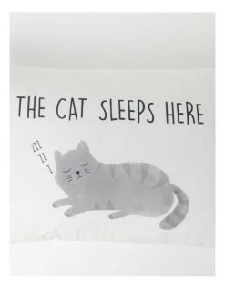 Top 10 🛒 Beau & Bonnie Cat Sleeps Here Pillowcase Multicolour 👍