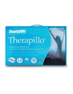 Best deal ⌛ Dunlopillo Therapillo Cooling Gel Top Premium Memory Foam Medium Profile Pillow ❤️