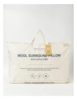 Cheapest 🔔 Heritage Wool Surround Pillow With Latex Core White ✨ -Bedroom Sales Store 802672570 1 1 720x928
