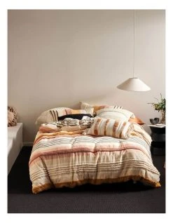 Outlet 💯 Linen House Briony Quilt Cover Set Brandy ⌛