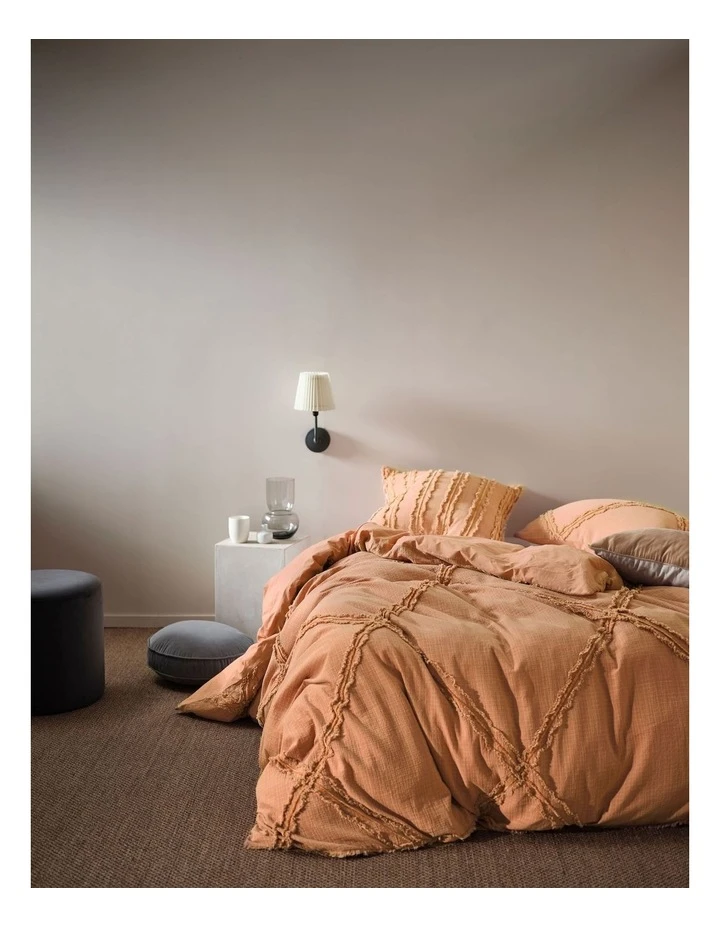 Best deal 🤩 Linen House Heather Quilt Cover Set in Brandy Brown ✨ 2 Best deal 🤩 Linen House Heather Quilt Cover Set in Brandy Brown ✨ - Image 2