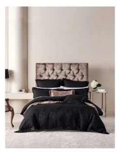 Flash Sale ❤️ Grace by Linen House Winston Quilt Cover Set In Black 🤩