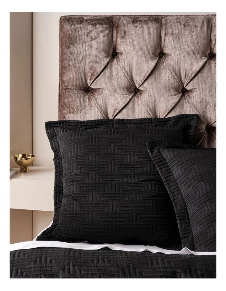 Flash Sale ❤️ Grace by Linen House Winston Quilt Cover Set In Black 🤩 2 Flash Sale ❤️ Grace by Linen House Winston Quilt Cover Set In Black 🤩 - Image 2