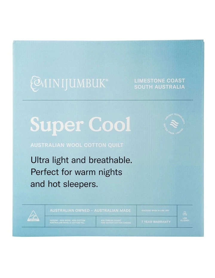 Coupon ❤️ MiniJumbuk Super Cool Australian Wool Cotton Quilt ✨ 1 Coupon ❤️ MiniJumbuk Super Cool Australian Wool Cotton Quilt ✨