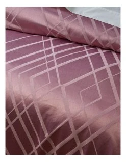 Outlet ❤️ Darren Palmer Manhattan Quilt Cover Set Mauve ❤️ -Bedroom Sales Store 808811110 3 720x928