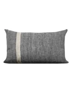 Hot Sale 🧨 Aura Home Herringbone Rectangle Cushion in Charcoal 🌟