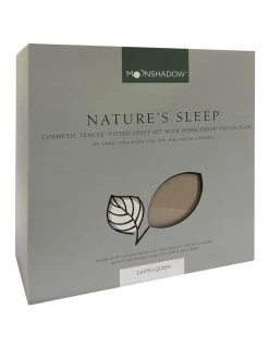 New 🎁 Moonshadow Nature's Sleep CosmeticvFitted Sheet Set in Latte 😉
