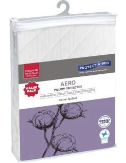 Deals 😍 Protect-A-Bed Aero Cotton Quilted Twin Pack Waterproof Pillow Protector ✨