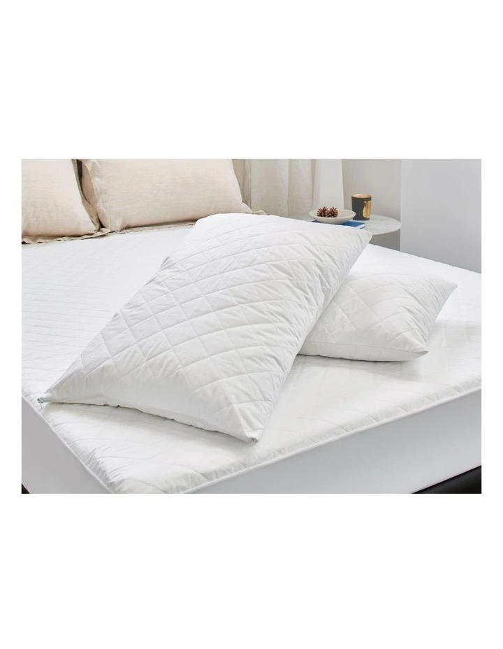Deals 😍 Protect-A-Bed Aero Cotton Quilted Twin Pack Waterproof Pillow Protector ✨ 2 Deals 😍 Protect-A-Bed Aero Cotton Quilted Twin Pack Waterproof Pillow Protector ✨ - Image 2